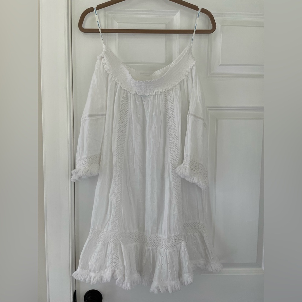 White Eyelet Swimsuit Coverup by Blue Island Size M